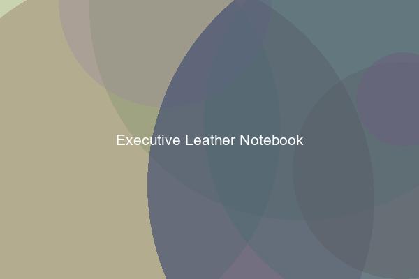 Executive Leather Notebook